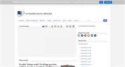 Desktop Screenshot of giurisprudenzapenale.com